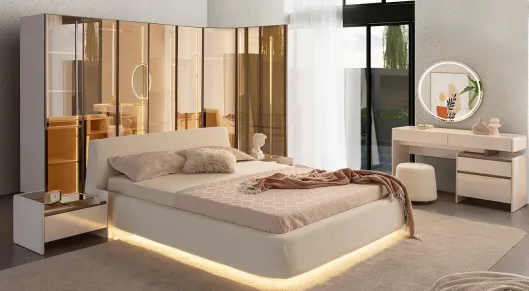 Product img 2, Monza Köşe Dolaplı Yatak Odası Takımı